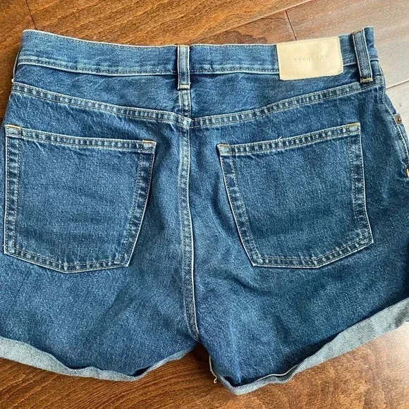 Everlane Dark Blue Jean Shorts - Picture 5 of 10